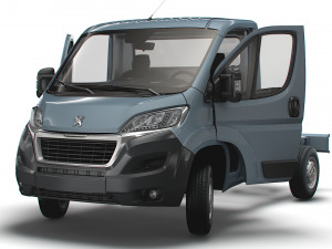 Peugeot Boxer Chassis HQInterior SCab 3000WB 2023 3D Модель