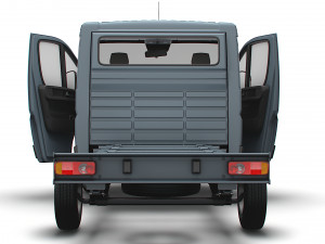 Peugeot Boxer Chassis HQInterior SCab 3000WB 2023 3D Модель