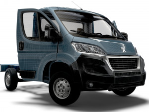 Peugeot Boxer Chassis HQInterior SCab 3000WB 2023 3D Модель