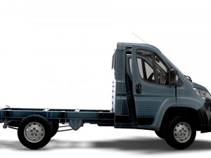 Peugeot Boxer Şasi HQInterior SCab 3000WB 2023 3D Model