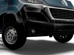 Peugeot Boxer Chassis HQInterior SCab 3000WB 2023 3D Модель