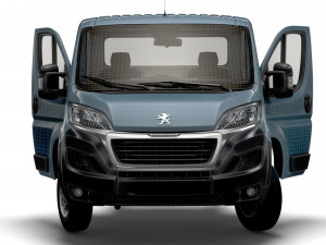 Peugeot Boxer Chassis HQInterior SCab 3000WB 2023 3D Модель