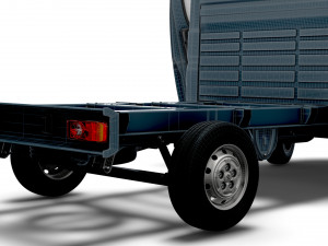 Peugeot Boxer Chassis HQInterior SCab 3000WB 2023 3D Модель