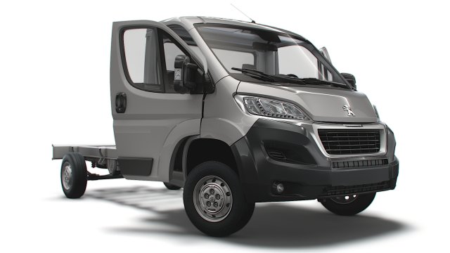 Peugeot Boxer Chassis HQInterior SCab 3800WB 2023 3D Model .c4d .max .obj .3ds .fbx .stl .blend 