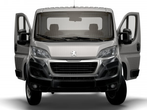 Peugeot Boxer Chassis HQInterior SCab 3800WB 2023 3D Model