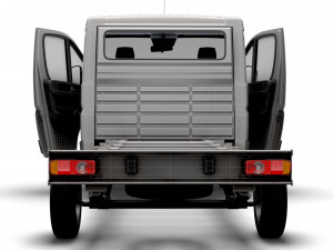 Peugeot Boxer Chassis HQInterior SCab 3800WB 2023 3D Model