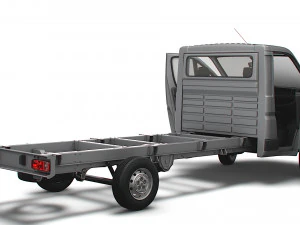 Peugeot Boxer Chassis HQInterior SCab 4035WBXL 2023 3D Model