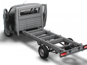 Peugeot Boxer Chassis HQInterior SCab 4035WBXL 2023 3D Модель
