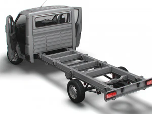 Peugeot Boxer Chassis HQInterior SCab 4035WBXL 2023 3D Model