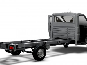 Peugeot Boxer Chassis HQInterior SCab 4035WBXL 2023 3D Модель