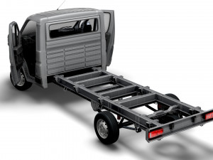 Peugeot Boxer Chassis HQInterior SCab 4035WBXL 2023 3D Модель