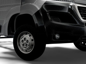 Peugeot Boxer Chassis HQInterior SCab 4035WBXL 2023 3D Модель