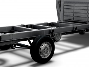 Peugeot Boxer Chassis HQInterior SCab 4035WBXL 2023 3D Модель