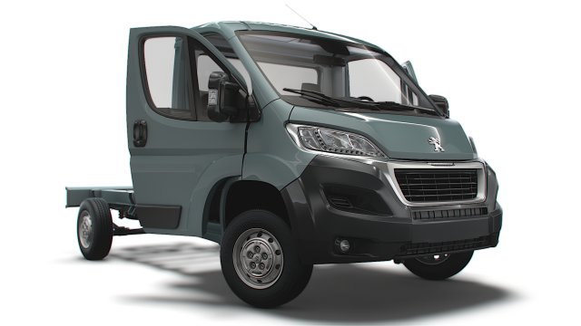 Peugeot Boxer Chassis Truck SCab 3450WB HQInterior 2023 3D Модель .c4d .max .obj .3ds .fbx .stl .blend 
