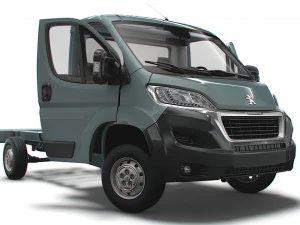 Peugeot Boxer Chassis Truck SCab 3450WB HQInterieur 2023 3D Modell