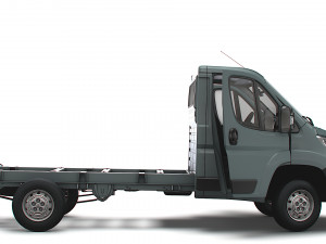 Peugeot Boxer Chassis Truck SCab 3450WB HQInterior 2023 3D Модель