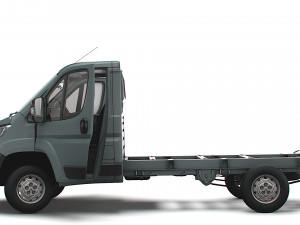 Peugeot Boxer Chassis Truck SCab 3450WB HQInterior 2023 3D Модель