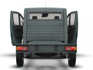 Peugeot Boxer Chassis Truck SCab 3450WB HQInterior 2023 3D Модель