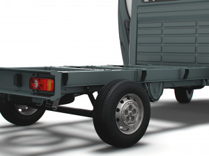 Peugeot Boxer Chassis Truck SCab 3450WB HQInterior 2023 3D Модель