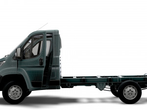 Peugeot Boxer Chassis Truck SCab 3450WB HQInterior 2023 3D Модель