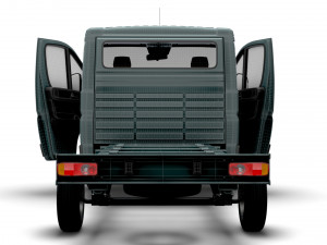 Peugeot Boxer Chassis Truck SCab 3450WB HQInterior 2023 3D Модель