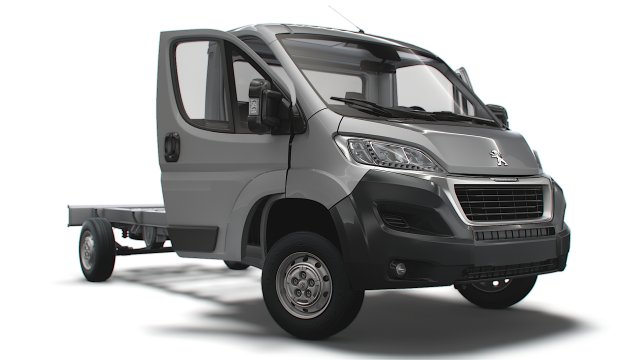 Peugeot Boxer Chassis Truck SCab 4035WB HQInterior 2023 Modèle 3D .c4d .max .obj .3ds .fbx .stl .blend 