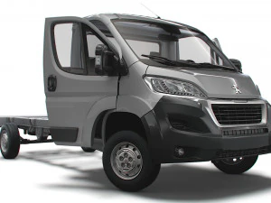 Peugeot Boxer Chassis Truck SCab 4035WB HQInterieur 2023 3D Modell