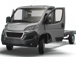 Peugeot Boxer Chassis Truck SCab 4035WB HQInterior 2023 Modèle 3D