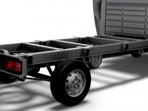 Peugeot Boxer Chassis Truck SCab 4035WB HQInterior 2023 Modèle 3D
