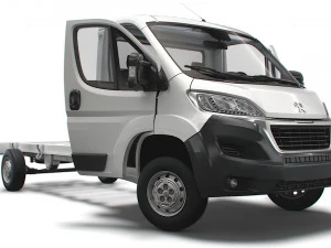 Peugeot Boxer Chassis Truck SCab 4300WB HQInterieur 2023 3D Modell