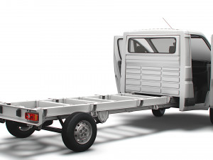 Peugeot Boxer Chassis Truck SCab 4300WB HQInterior 2023 3D Модель
