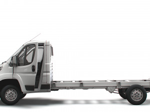Peugeot Boxer Chassis Truck SCab 4300WB HQInterior 2023 3D Модель