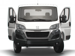 Peugeot Boxer Chassis Truck SCab 4300WB HQInterior 2023 3D Модель