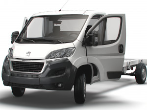Peugeot Boxer Chassis Truck SCab 4300WB HQInterior 2023 3D Модель