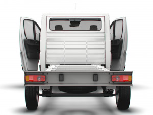 Peugeot Boxer Chassis Truck SCab 4300WB HQInterior 2023 3D Модель
