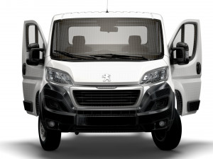 Peugeot Boxer Chassis Truck SCab 4300WB HQInterior 2023 3D Модель