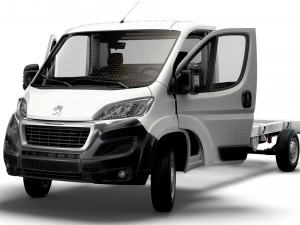 Peugeot Boxer Chassis Truck SCab 4300WB HQInterior 2023 3D Модель