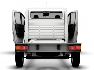 Peugeot Boxer Chassis Truck SCab 4300WB HQInterior 2023 3D Модель