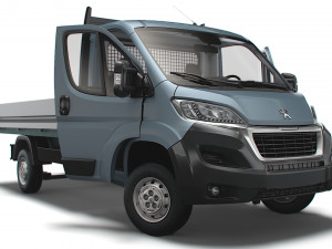 Peugeot Boxer SingleCab Tipper HQInterior 2023 3D Model
