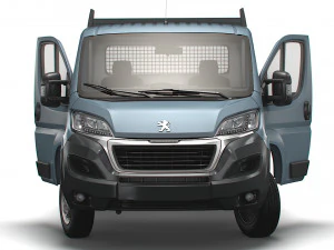 Peugeot Boxer Benne Simple Cabine HQ Int&eacute;rieur 2023 Modèle 3D