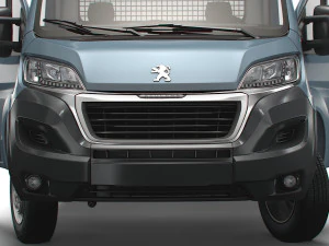 Peugeot Boxer Benne Simple Cabine HQ Int&eacute;rieur 2023 Modèle 3D