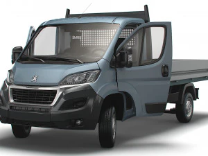 Peugeot Boxer Benne Simple Cabine HQ Int&eacute;rieur 2023 Modèle 3D
