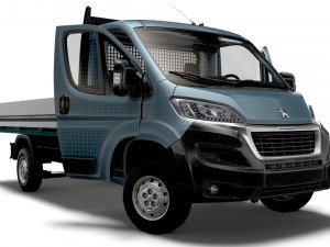 Peugeot Boxer SingleCab Tipper HQInterior 2023 Modello 3D