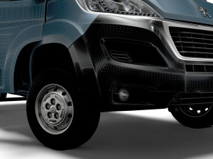 Peugeot Boxer SingleCab Tipper HQInterior 2023 Modello 3D