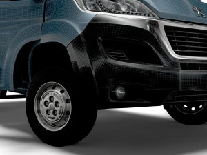Peugeot Boxer Benne Simple Cabine HQ Int&eacute;rieur 2023 Modèle 3D