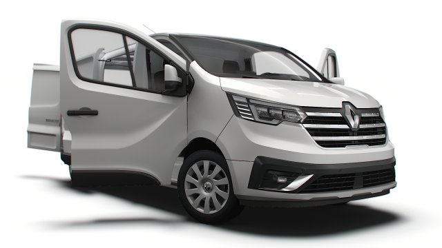 Renault Trafic L2H1 HQInterior 2023 3D Model .c4d .max .obj .3ds .fbx .stl .blend 