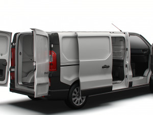 Renault Trafic L2H1 HQInterior 2023 3D Model