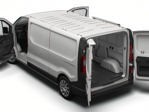Renault Trafic L2H1 HQInterior 2023 3D Model