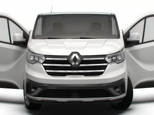 Renault Trafic L2H1 HQInterior 2023 3D Model