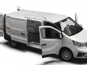Renault Trafic L2H1 HQInterior 2023 3D Model